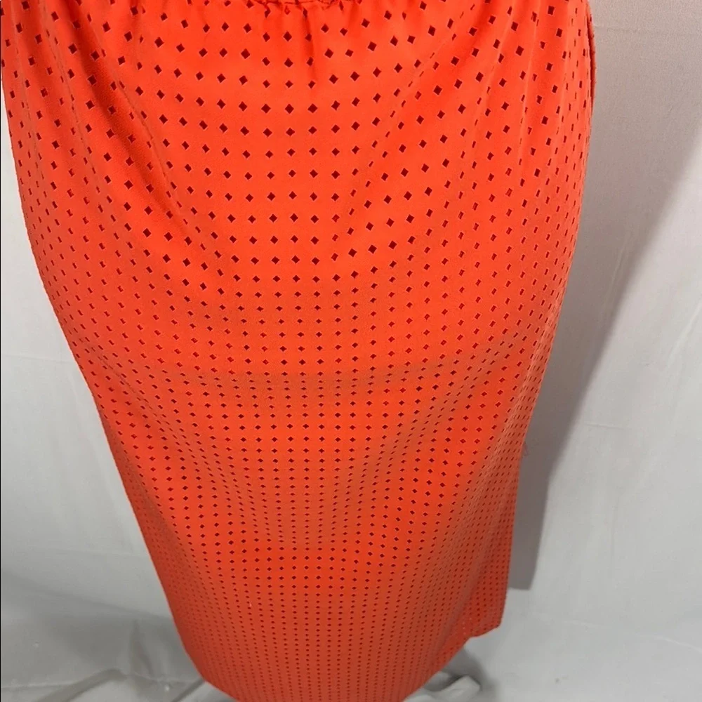 J. Crew Orange V-Neck Dress